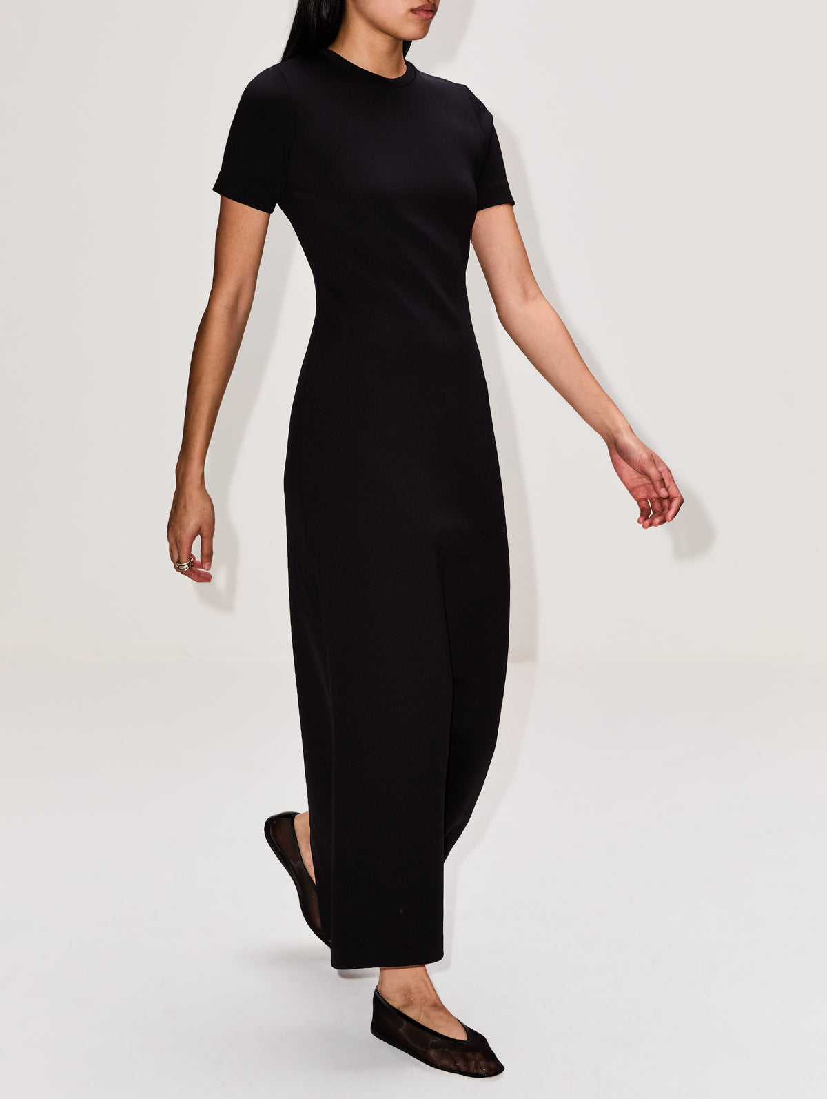 scuba t shirt dress FFORME Alixe Dress in Black Black / 38