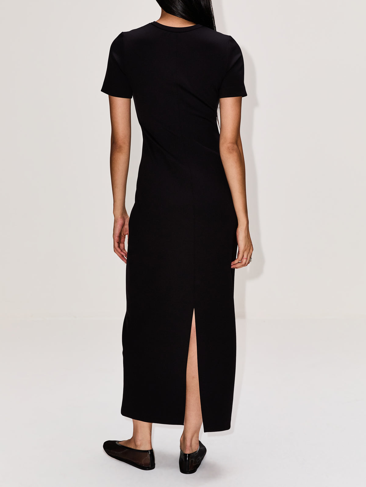 scuba t shirt dress Scuba Modal Midi Length T-Shirt Dress The Beauty Standard