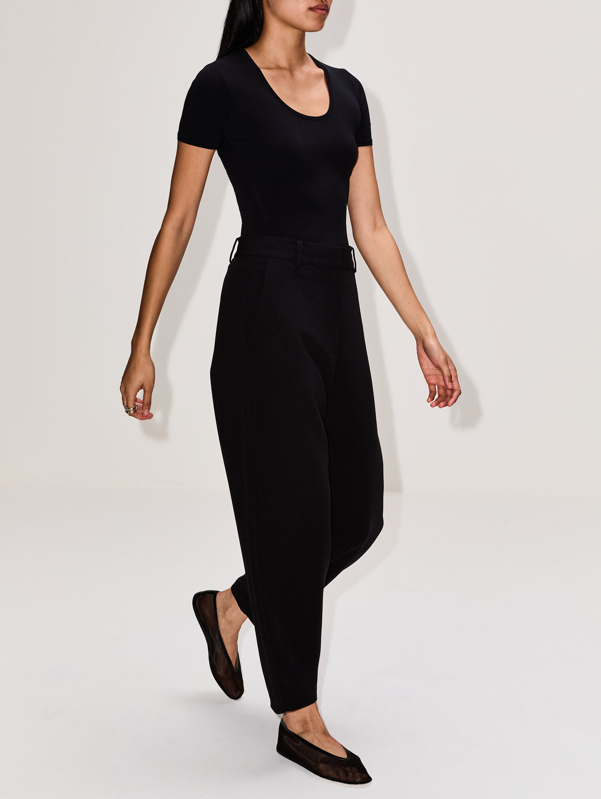 Carlien Trouser,BY MALENE BIRGER,BLACK,Image 3