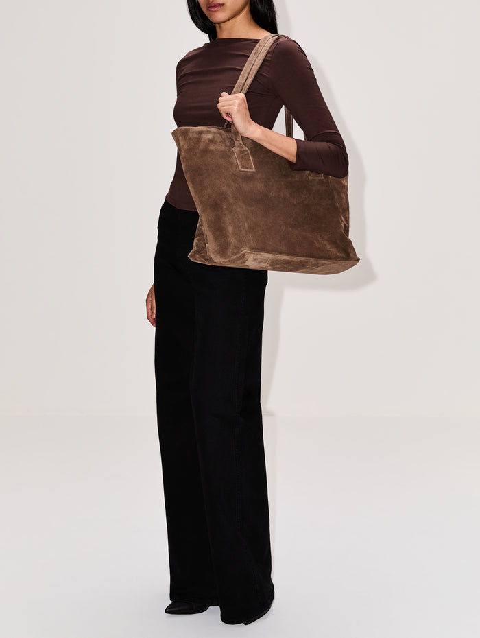Tatum Tote Bag,ELYSEWALKER LABEL,MUSHROOM,Image 1