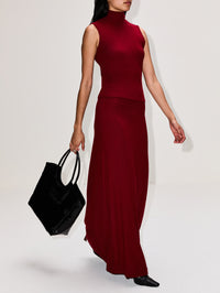 Lauren Maxi Skirt,LESET,PINOT,Image 3