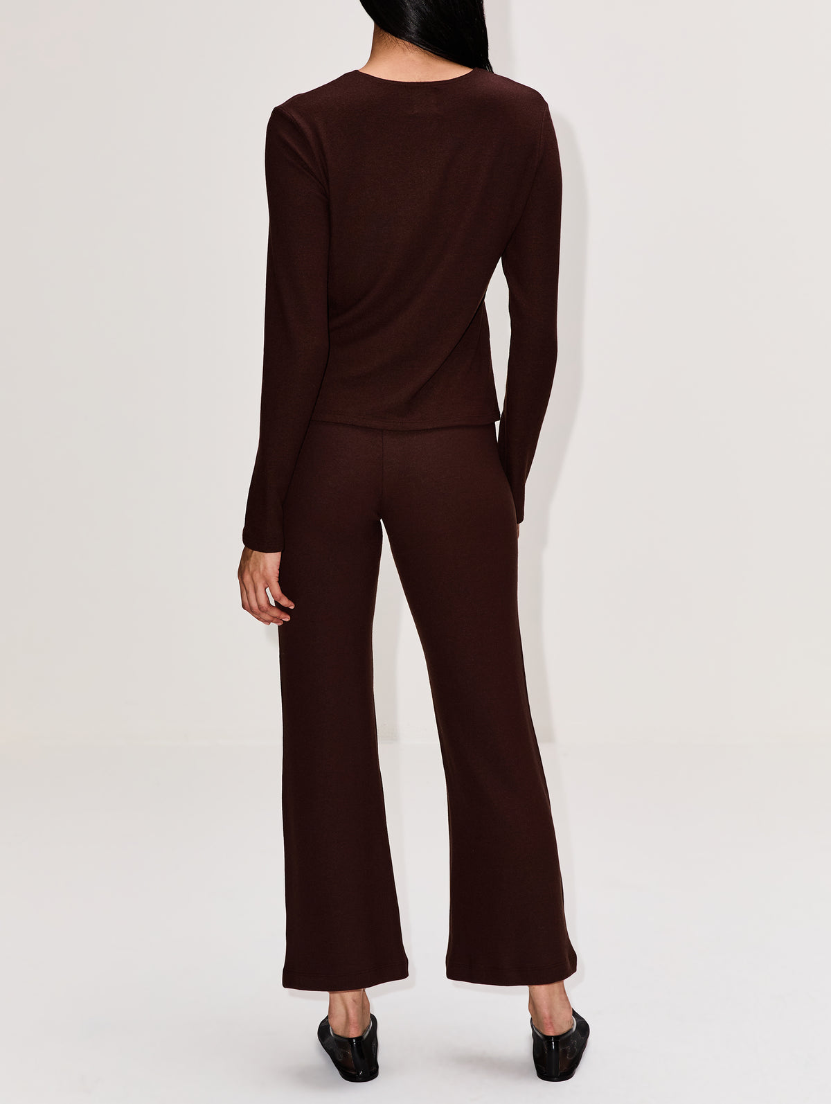 Lauren Classic Cardigan,LESET,CHOCOLATE,Image 3