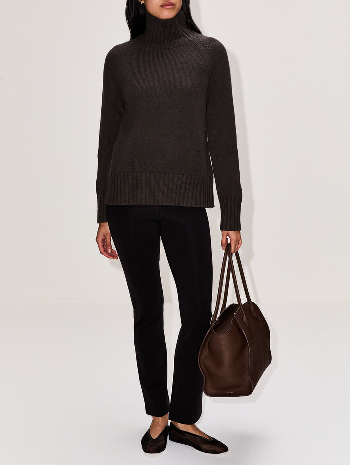 Mantova Turtleneck Top,MAX MARA,GREEN,Image 1
