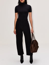 Shon Wool Pant,NILI LOTAN,BLACK,Image 2