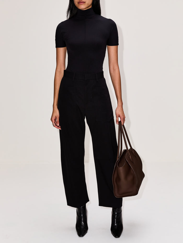 Shon Wool Pant,NILI LOTAN,BLACK,Image 1