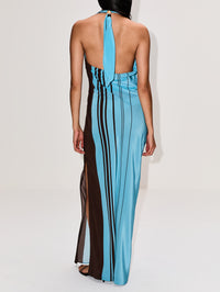 Rioja Halter Scarf Maxi Dress,SIR.,PACHA MINERAL STRIPE,Image 4