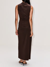 Matheo Midi Skirt,SIR.,TRUFFLE,Image 4