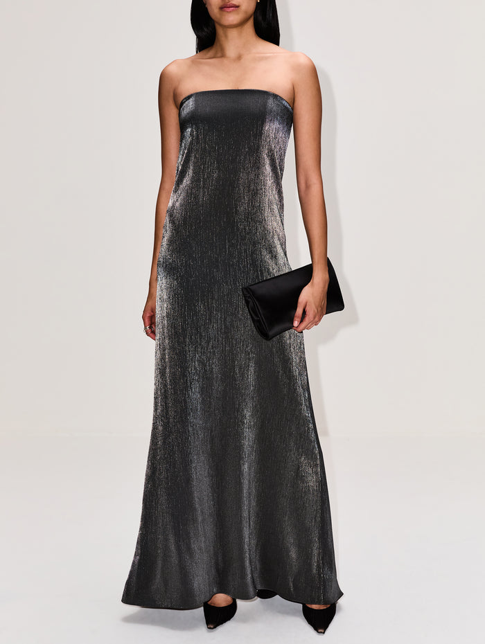 Carolyns Gown,TWP,CHARCOAL,Image 1