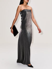 Carolyns Gown,TWP,CHARCOAL,Image 3