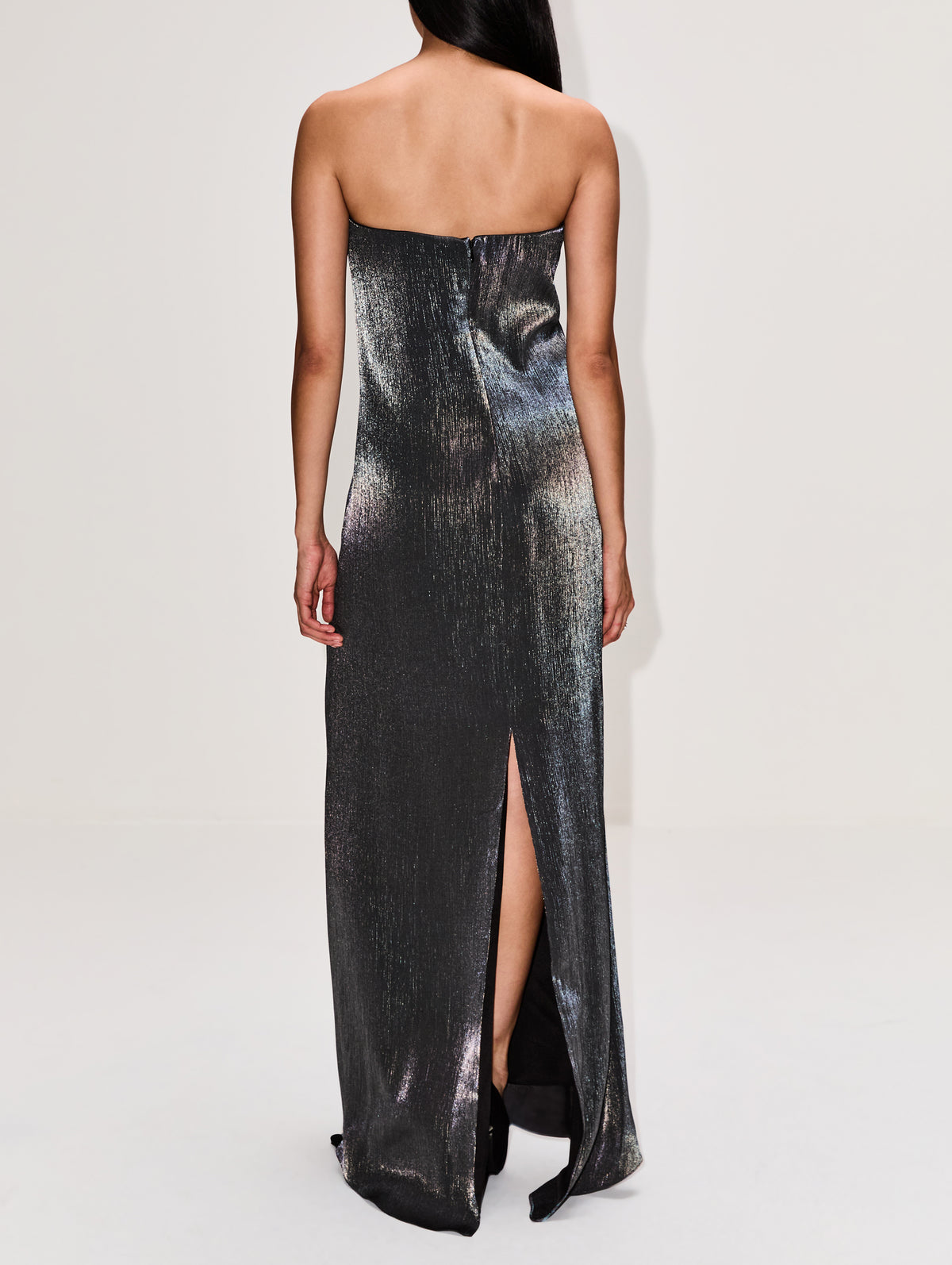 Carolyns Gown,TWP,CHARCOAL,Image 4