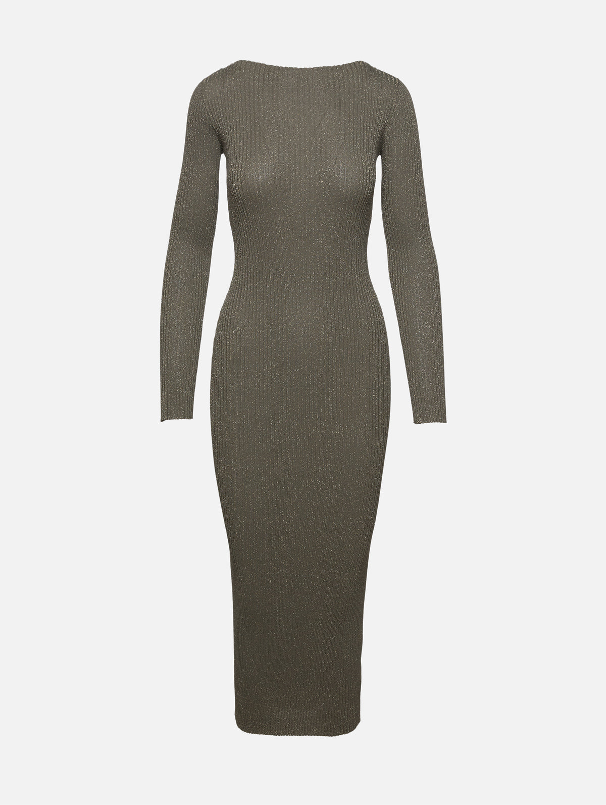 LESET | Women's | Blake Rib Long Sleeve Maxi Dress | MOSS Dress DAY