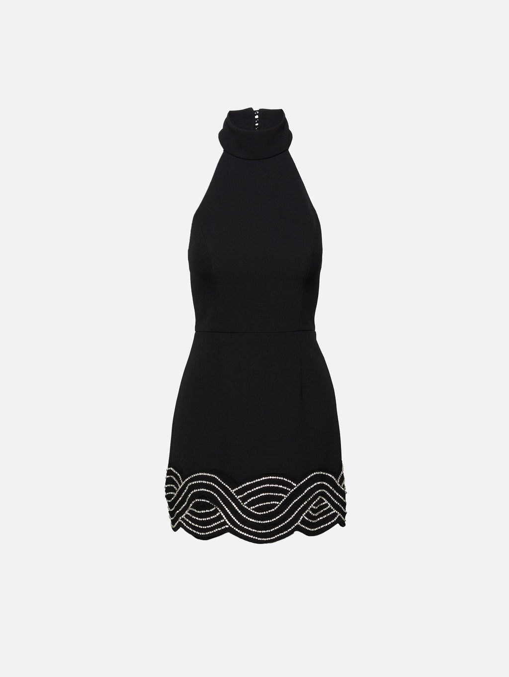 rebecca vallance black dress Bellatrix Low-Back Rhinestone Halter Mini Dress, Black, Women's, 8 Cocktail & Party Wedding Guest Dresses Halter Neck Dresses rtly-ship-to:OTMOffice Womens Dresses Tommy Bahama adding an alluring touch Size:US 4 / UK 8 / EU 34  (S)
