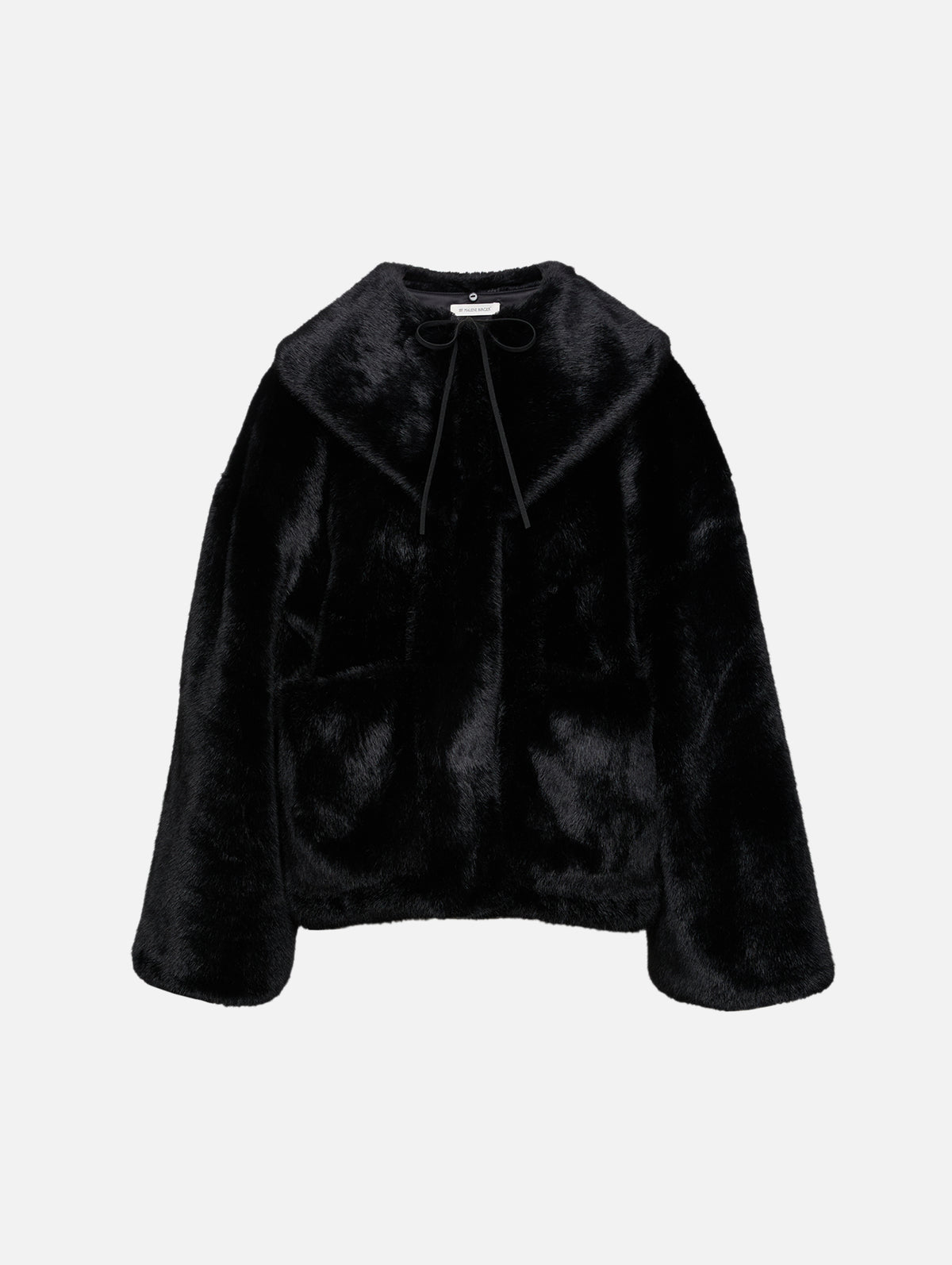 Jacquie Fake Fur Jacket,BY MALENE BIRGER,BLACK,Image 1