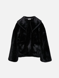 Jacquie Fake Fur Jacket,BY MALENE BIRGER,BLACK,Image 1