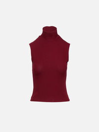 Lauren Turtleneck Tank,LESET,PINOT,Image 1