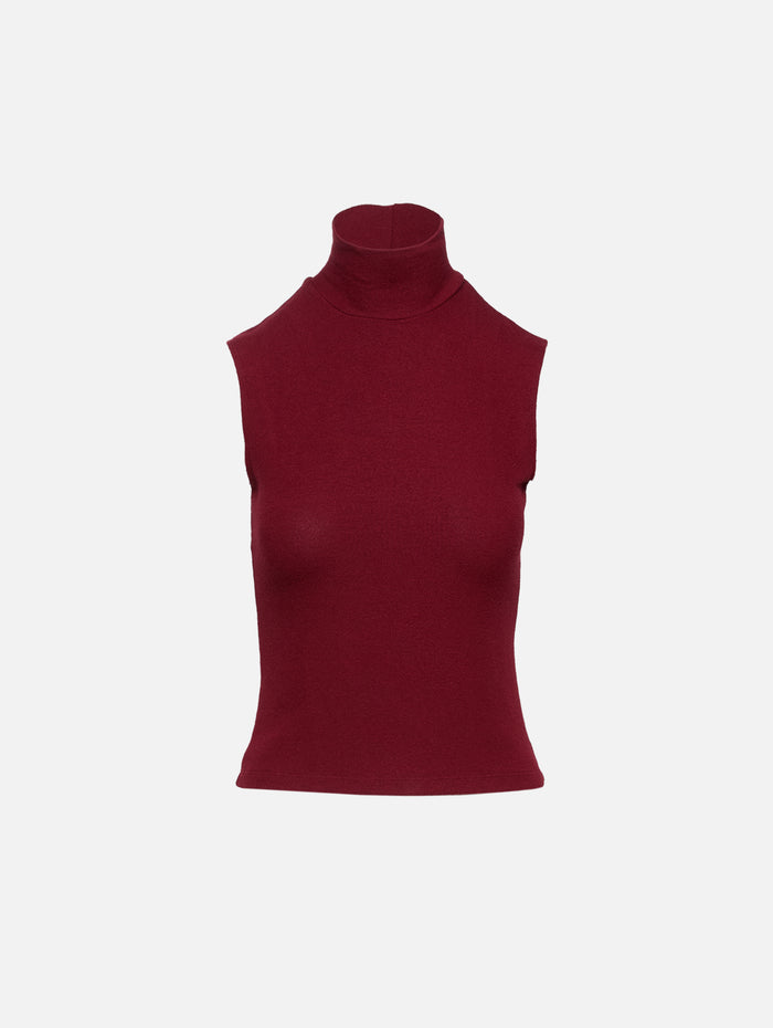 Lauren Turtleneck Tank,LESET,PINOT,Image 1