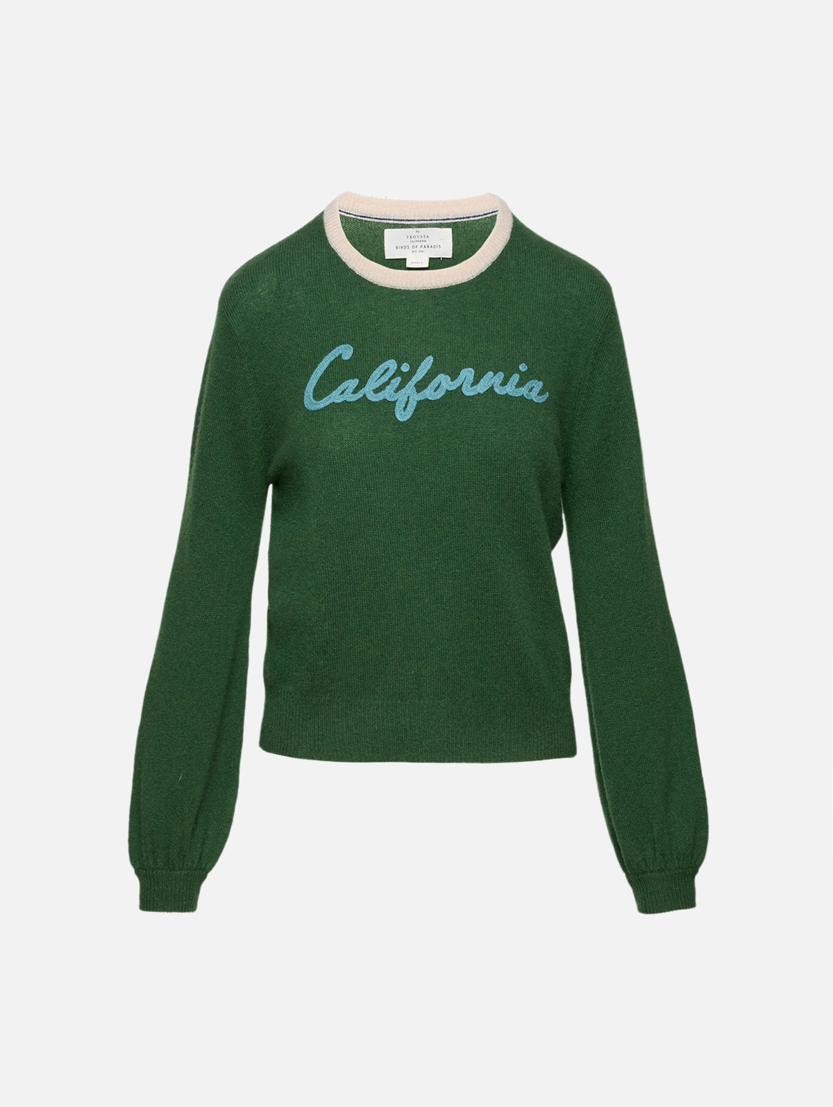 Ryann Sweater,BIRDS OF PARADIS BY TROVATA,GREEN,Image 1