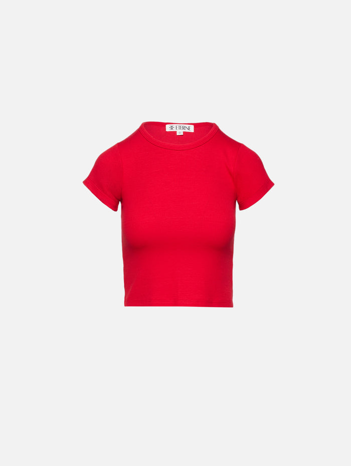 SS Baby Tee,ÉTERNE,ROUGE,Image 1