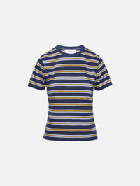 Stripe Molly Tee,LA LIGNE,NAVY/WHITE,Image 1