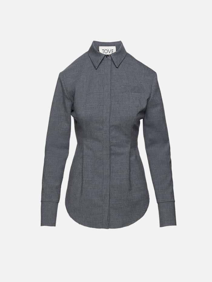 Elvin Shirt,TOVE,GREY,Image 1