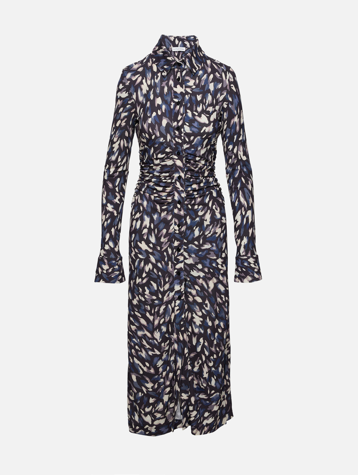 altuzarra black and white dress Altuzarra Women's Kaplan Grommet-Embellished Long-Sleeve Midi-Dress - Black