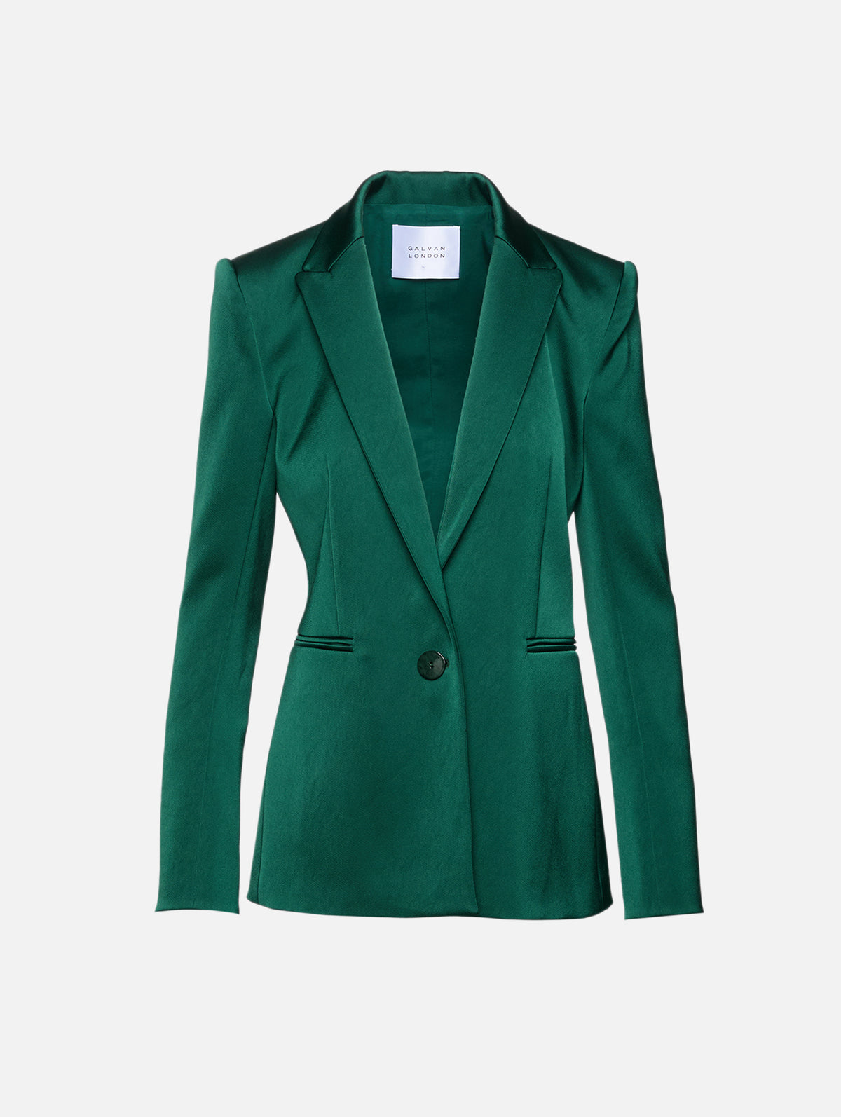 Sculpted Blazer,GALVAN,PINE,Image 1