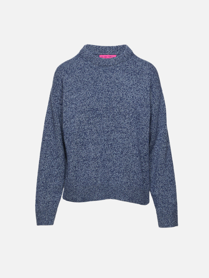 Zuma Marl Crew Sweater,THE ELDER STATESMAN,STORM TWIST,Image 1