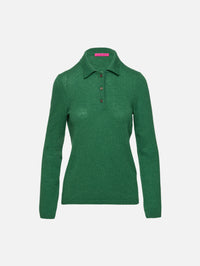 Laurel Polo Top,THE ELDER STATESMAN,FERN,Image 1