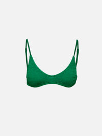 Edwards Crop Bikini Top,BOND-EYE,EMERALD SHIMMER,Image 1