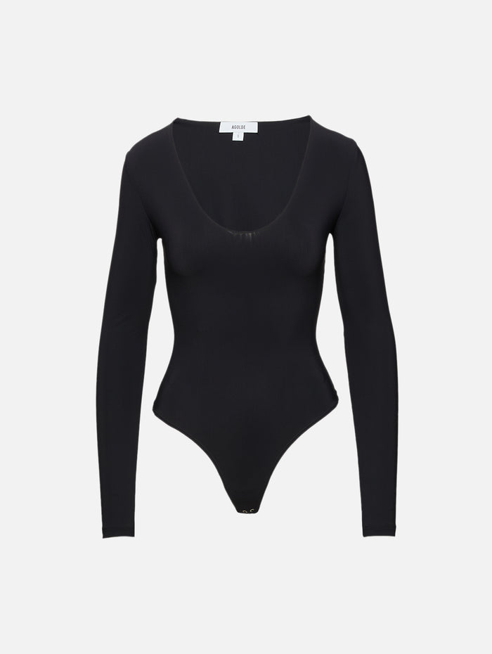 Clem Bodysuit,AGOLDE,BLACK,Image 1