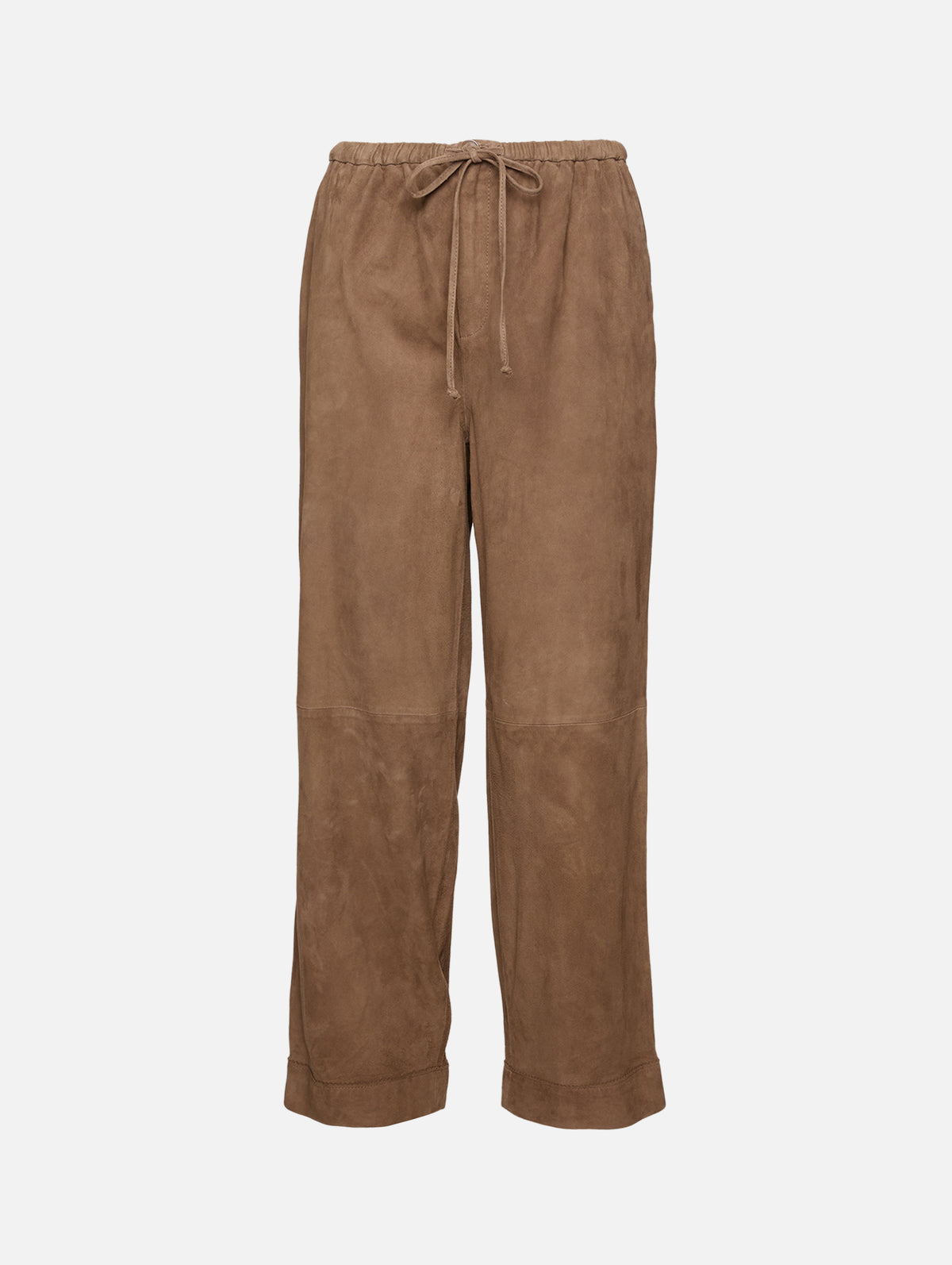 Joanni Suede Pant,BY MALENE BIRGER,CHOCOLATE CHIP,Image 1