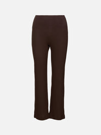 Lauren Crop Flare Pant,LESET,CHOCOLATE,Image 1