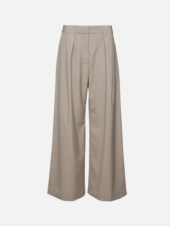 Pleat Loop Pant,ST AGNI,MOUSSE,Image 1