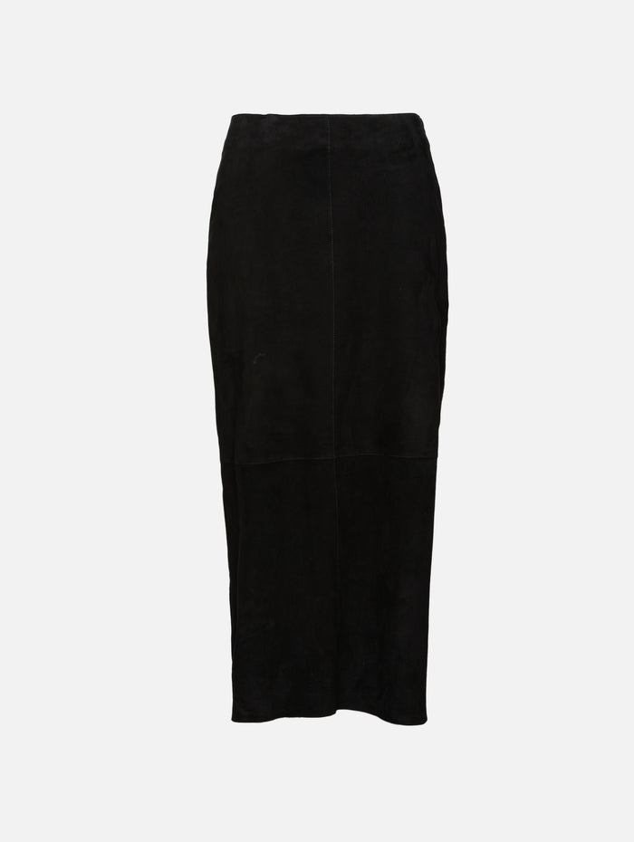 Palomie Suede Skirt,BY MALENE BIRGER,BLACK,Image 1