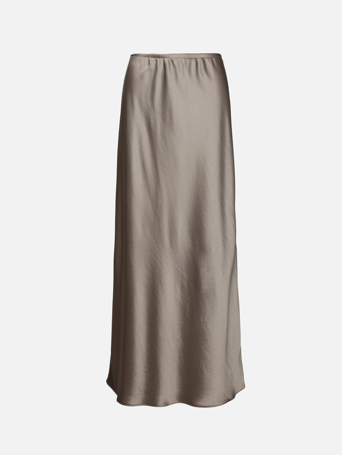 Barb Bias Skirt,LESET,TAUPE,Image 1