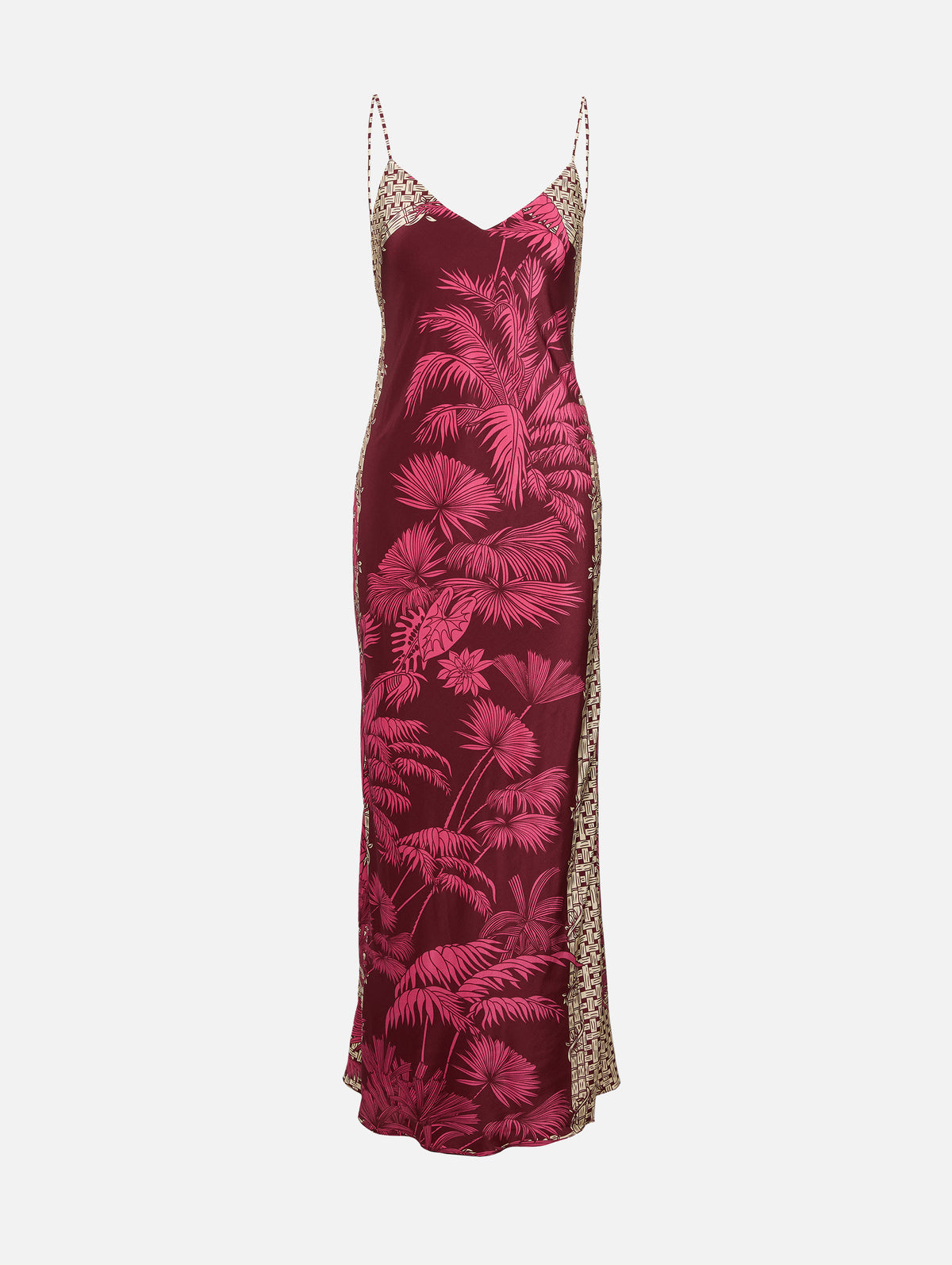 Tropical Harmony Maxi Dress,JOHANNA ORTIZ,ECRU/PINK,Image 1