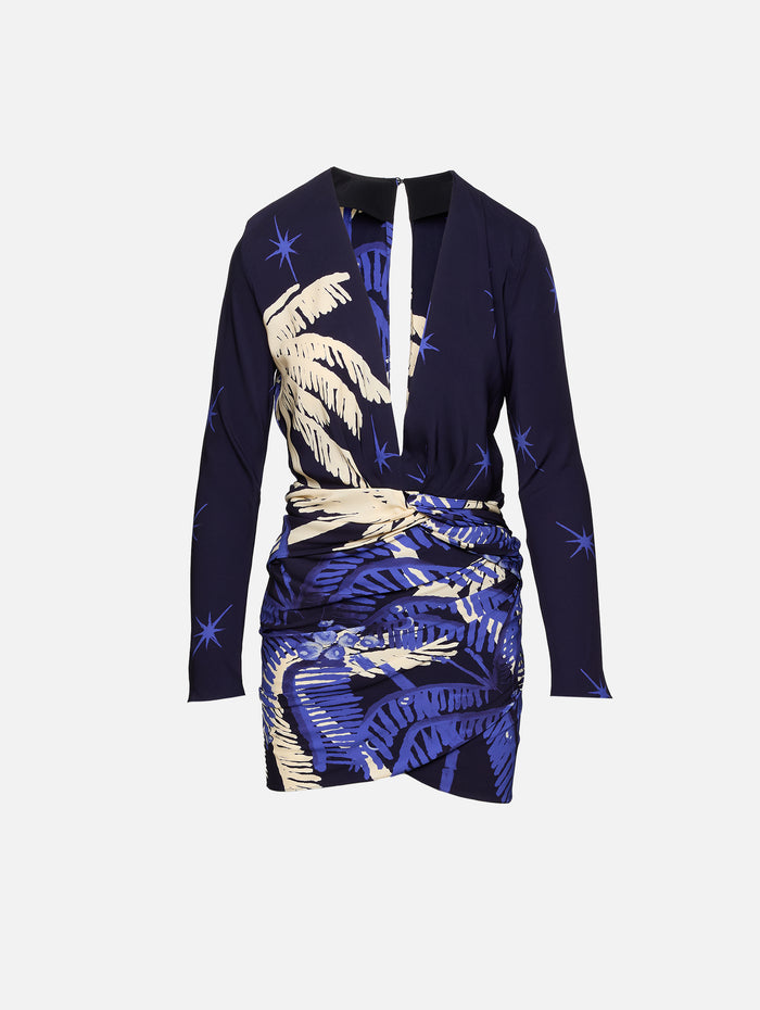 Gangaway Mini Dress,JOHANNA ORTIZ,NAVY/ECRU,Image 1