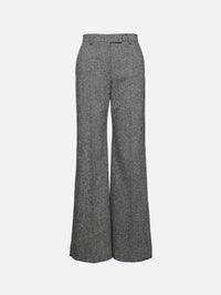 Wide Leg Trouser,VALENTINO GARAVANI,AVORIO/NERO,Image 1