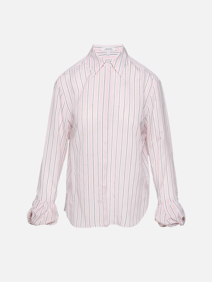 Striped Ease Blouse,DOROTHEE SCHUMACHER,ROSE STRIPE,Image 1