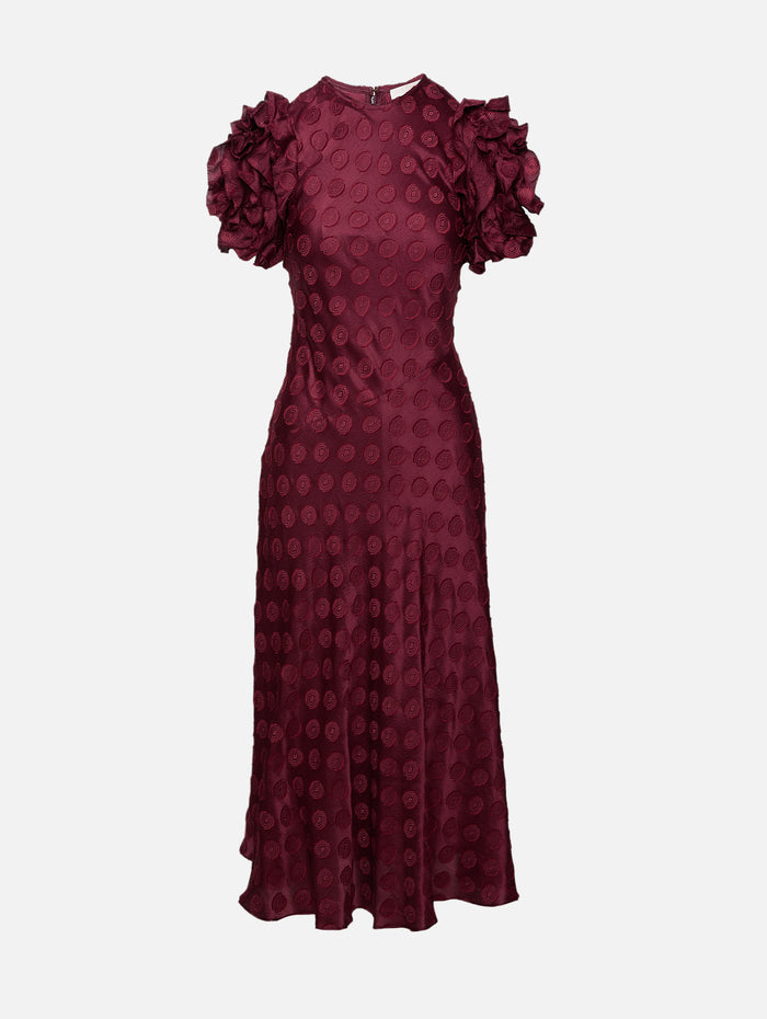 Elvia Dress,ULLA JOHNSON,CLARET,Image 1