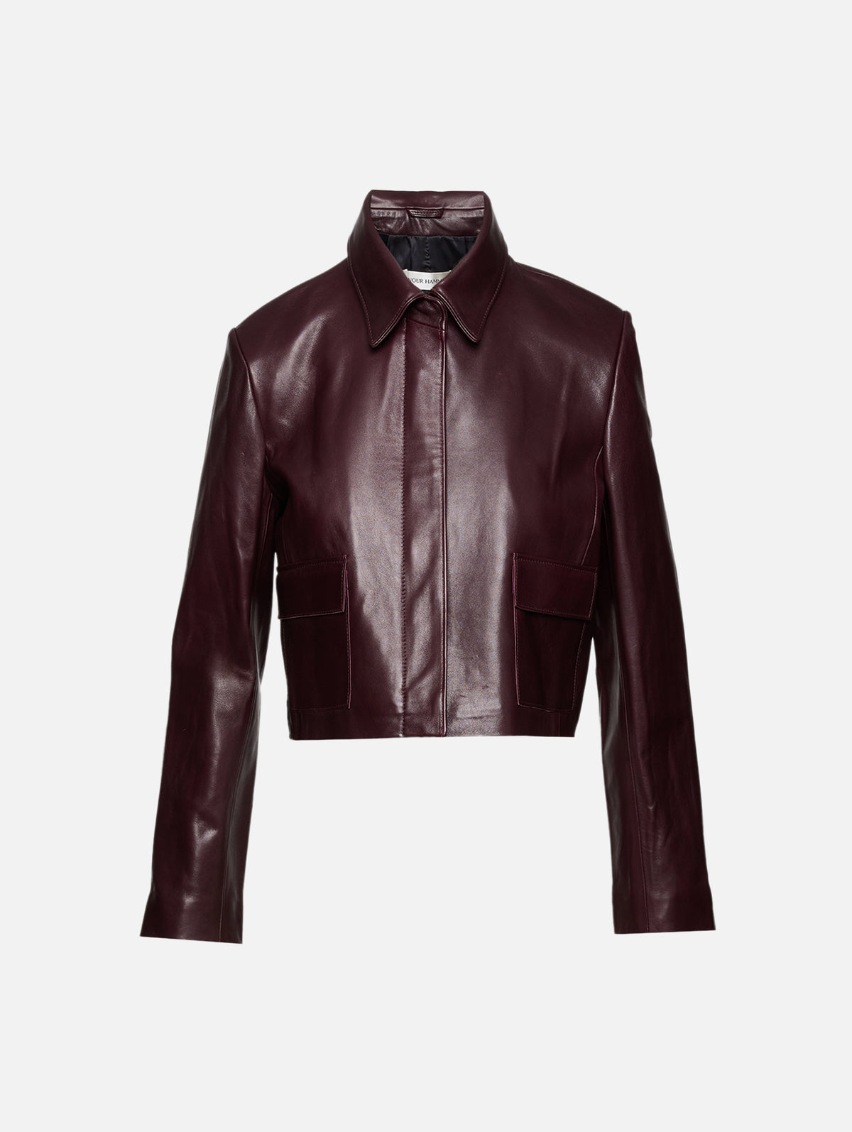 Bleeker Jacket,NOUR HAMMOUR,MERLOT,Image 1