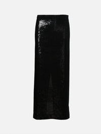 Sequin Skirt,TOTÉME,BLACK,Image 1