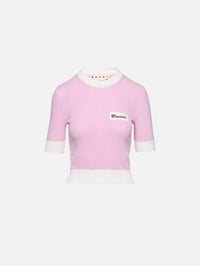 Roundneck Sweater,MARNI,PINK GUMMY,Image 1