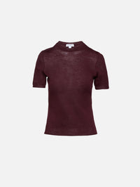 T Shirt,ALAIA,AUBERGINE,Image 1