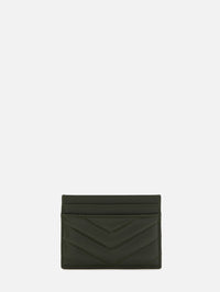 Cassandre Credit Card Case,SAINT LAURENT,OLIVE WOOD,Image 2