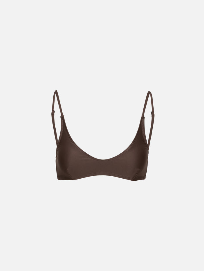 Equinox Bikini Top,MERIDIAN SWIMWEAR,UMBER,Image 1