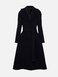 Cinched Coat,ALAIA,MARINE,Image 1