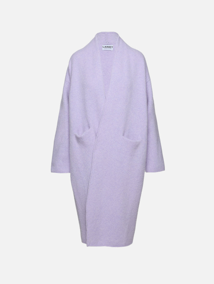 Slim Cocoon Coat,LAINEY KEOGH,LAVENDULA,Image 1