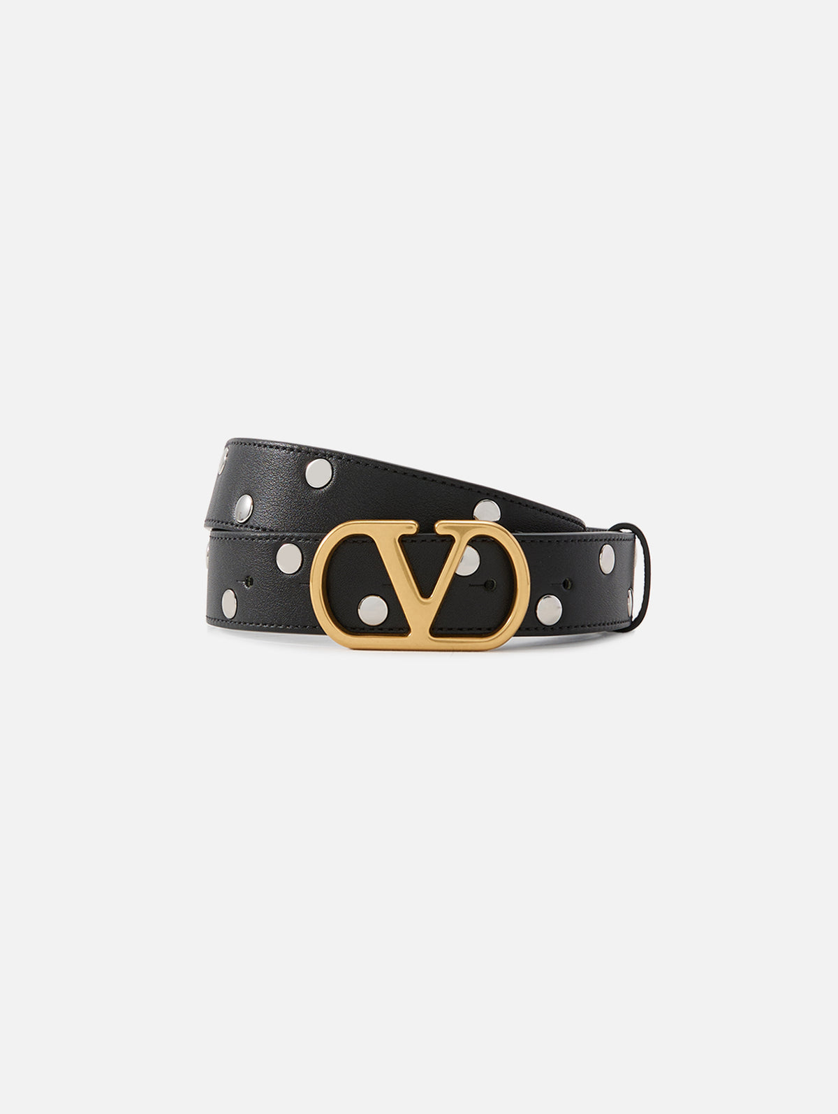 V Logo Belt,VALENTINO GARAVANI,NERO,Image 1