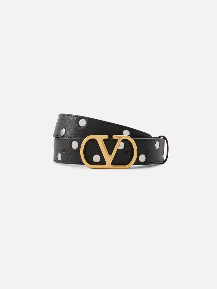 V Logo Belt,VALENTINO GARAVANI,NERO,Image 1